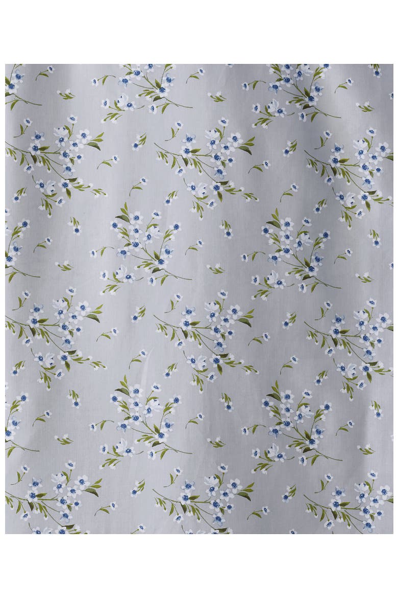 700 Thread Count Luxe Sateen Egyptian Cotton No Iron Bed Pillow Sham, Alternate, color, Light Fog Snow Drop Floral