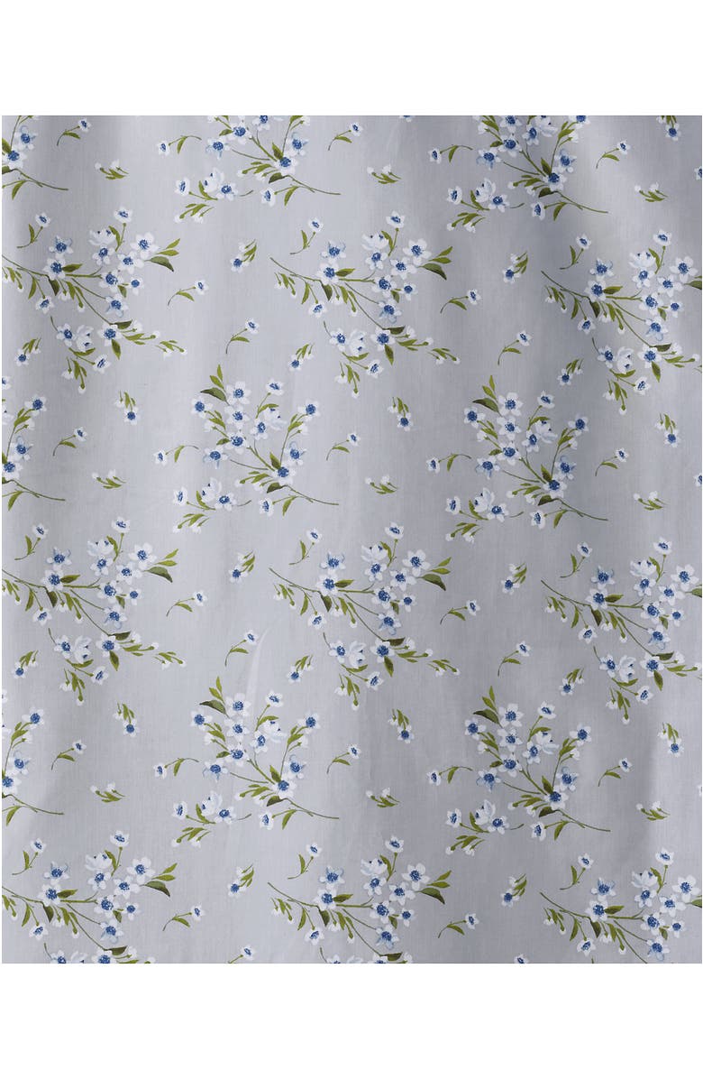 Lands' End 700 Thread Count Luxe Sateen Egyptian Cotton No Iron Bed Pillow Sham, Alternate, color, Light Fog Snow Drop Floral