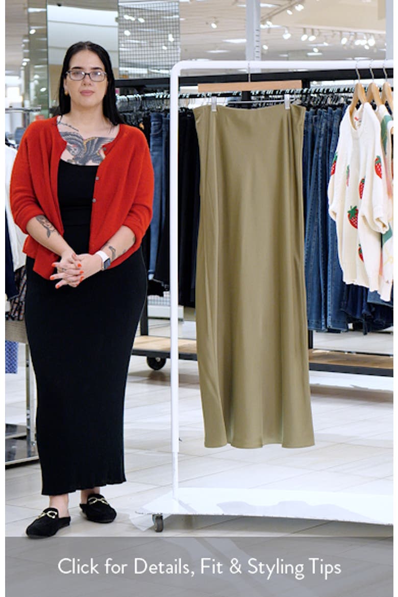 Satin Maxi Skirt video
