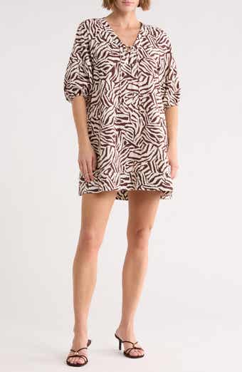 Lace-Up Detail Babydoll Dress