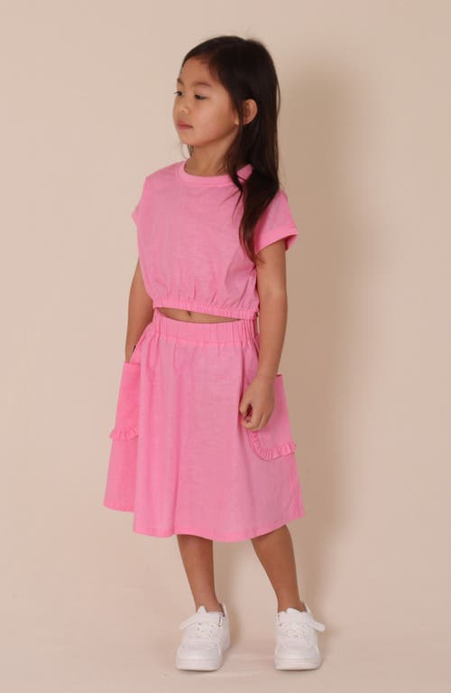 Tiny Tribe Kids' Cotton & Linen Pull-on Skirt