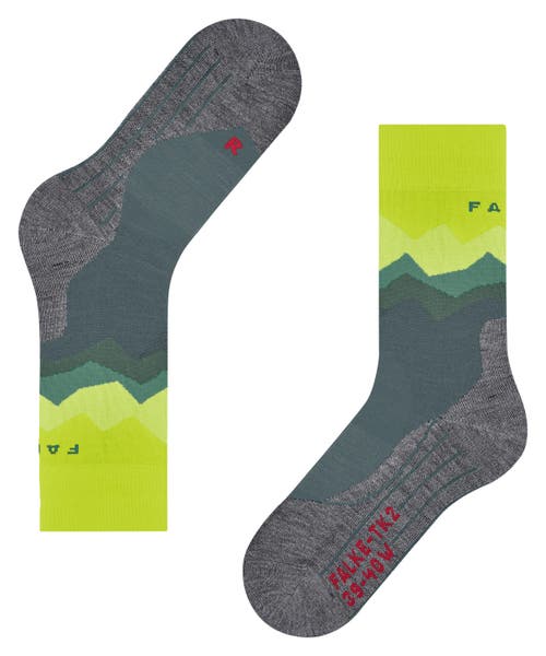 Falke Tk2 Explore Crest Hiking Socks In Animal Print