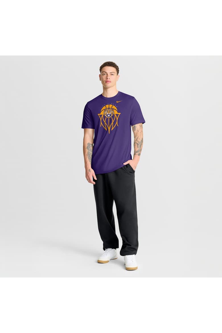 Men's Nike Purple LSU Tigers Basketball Icon Legend Dri-FIT T-Shirt, Alternate, color, Purple