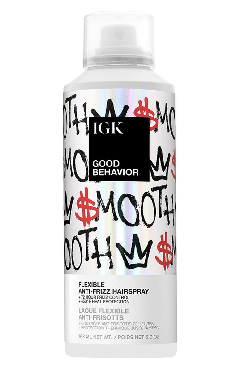 IGK Good Behavior Flexible Anti-Frizz Hairspray, Main, color, 