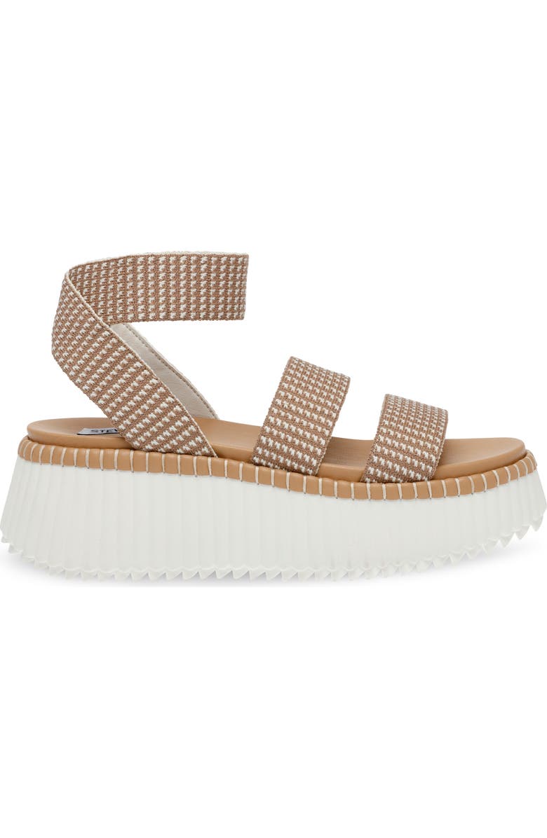 Steve Madden Shelle Platform Wedge Sandal, Alternate, color, Taupe Multi