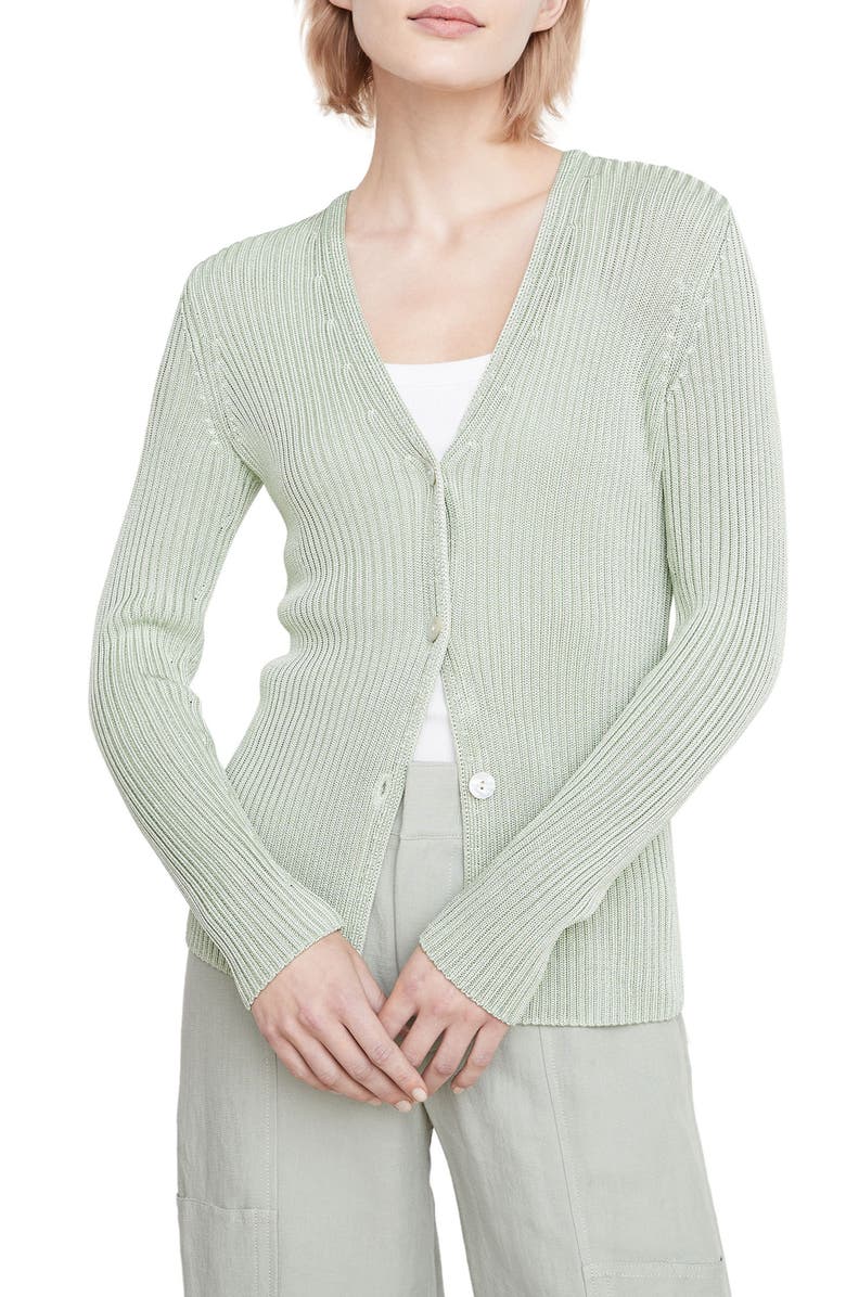 Vince Rib Cardigan, Main, color, 
