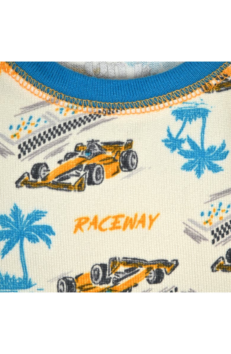 SLEEP ON IT Kids' Print Fitted Short Sleeve Two-Piece Pajamas, Alternate, color, Cream