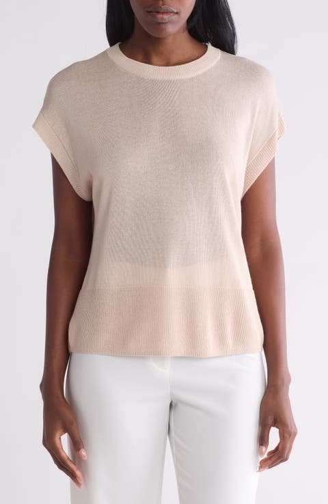 Crewneck Rib Sweater Top