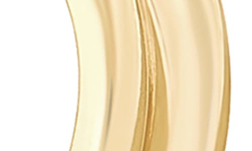 Shop Frankie & Zoe 14k Gold Ribbed Hoop Earrings In Yellow Gold