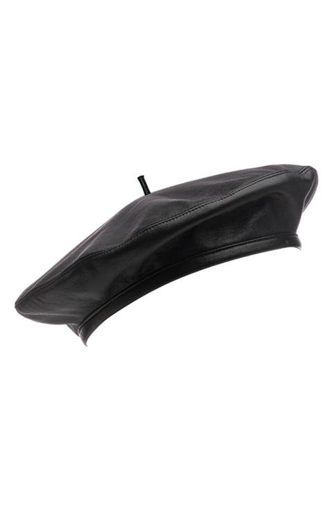 Carter Leather Beret