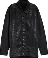 Rick Owens DRKSHDW Jumbo Worker Coated Denim Jacket