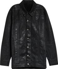 Rick Owens DRKSHDW Jumbo Worker Coated Denim Jacket