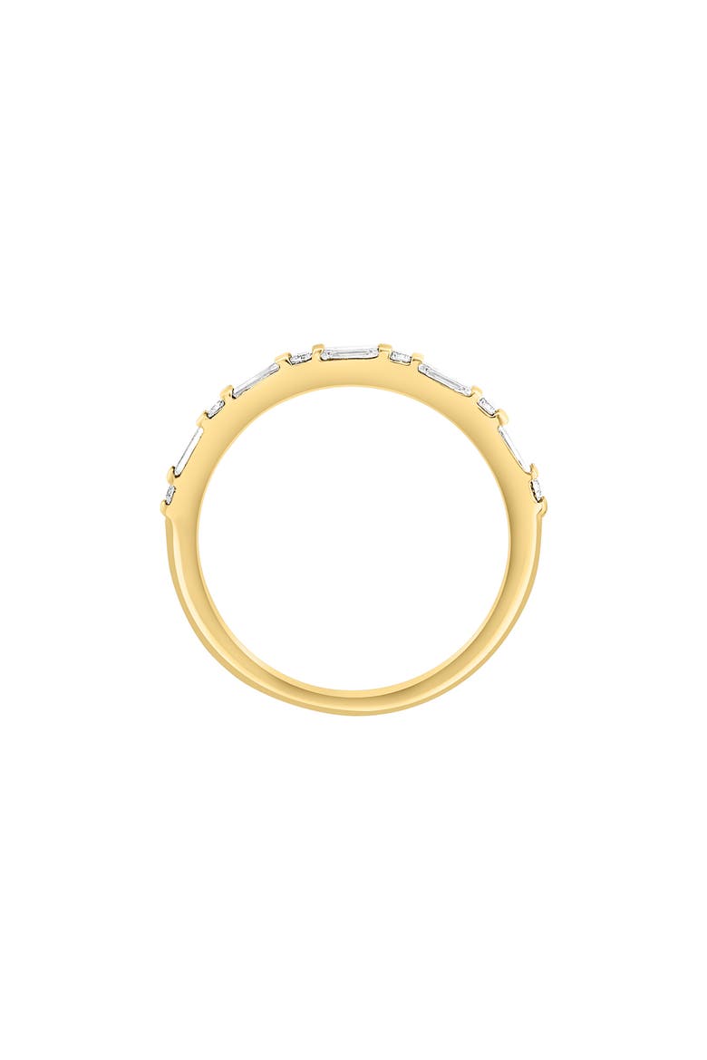 14K Yellow Gold Baguette & Round Diamond Stackable Ring - 0.35ct., Alternate, color, YELLOW GOLD