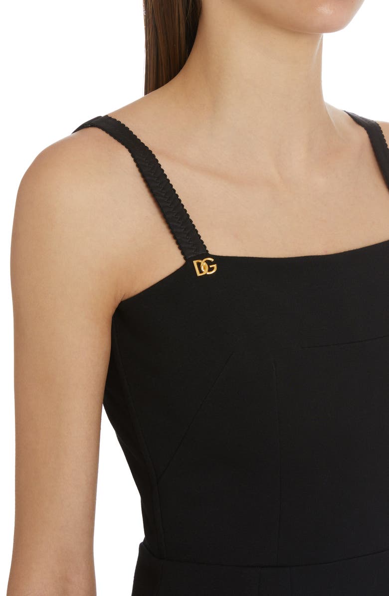 Dolce&Gabbana Tubino Jersey Midi Dress, Alternate, color, 