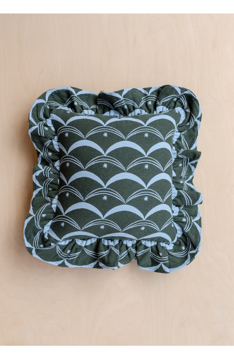 TBCo Cotton Circus PIllowcase, Alternate, color, Green Circus