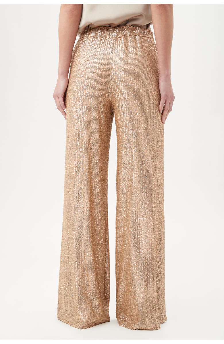 Trina Turk Atarashii Wide Leg Sequin Pant, Alternate, color, Gold