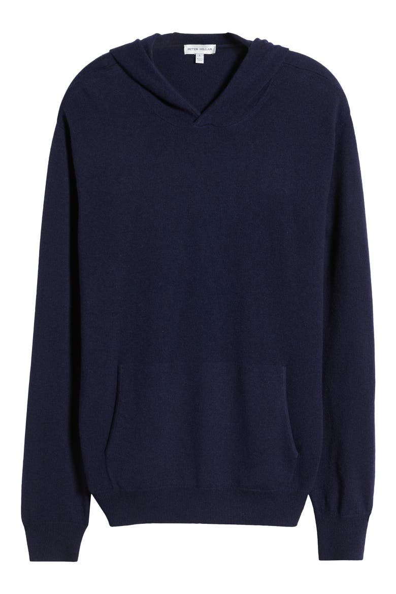 Conway Wool & Cashmere Hoodie Sweater, Alternate, color, NAVY