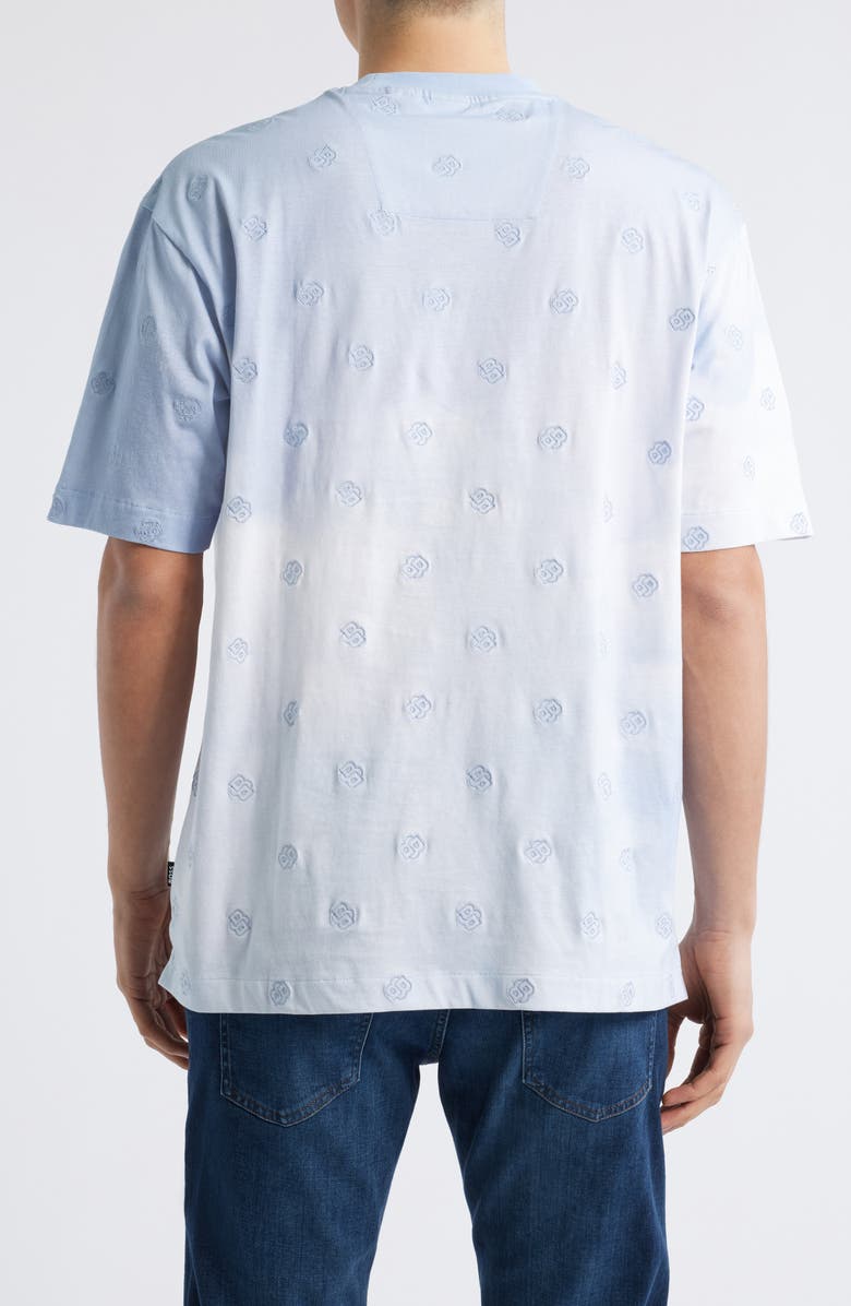 BOSS Tames Logo Embroidered T-Shirt, Alternate, color, Light Blue