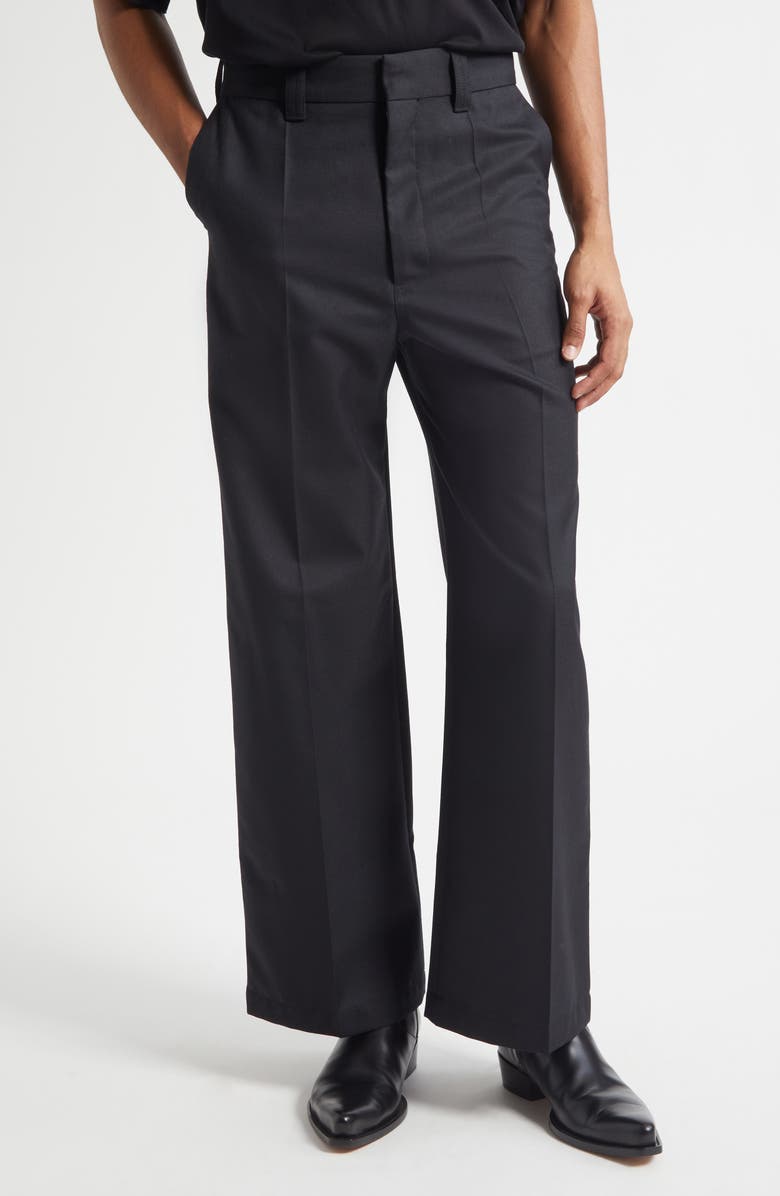 Lemaire Tailored Straight Leg Pants, Main, color, Marine Melange