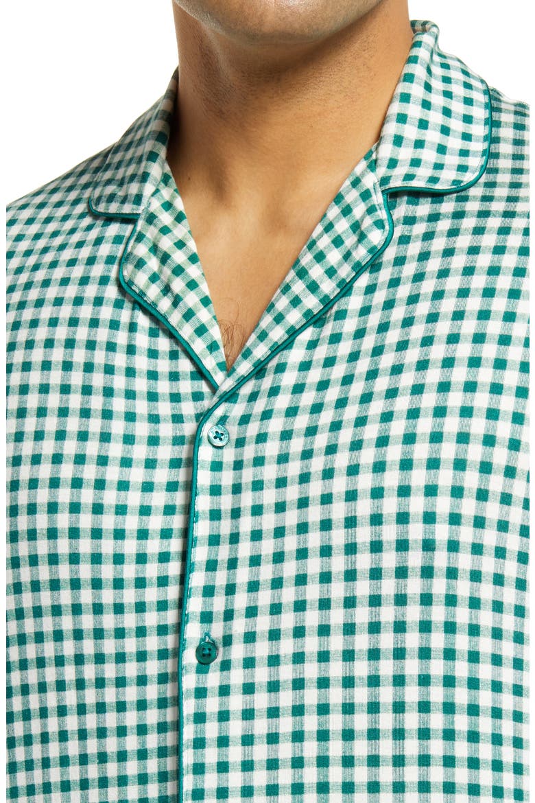 Moonlight Pajamas, Alternate, color, GREEN EVERGREEN GINGHAM