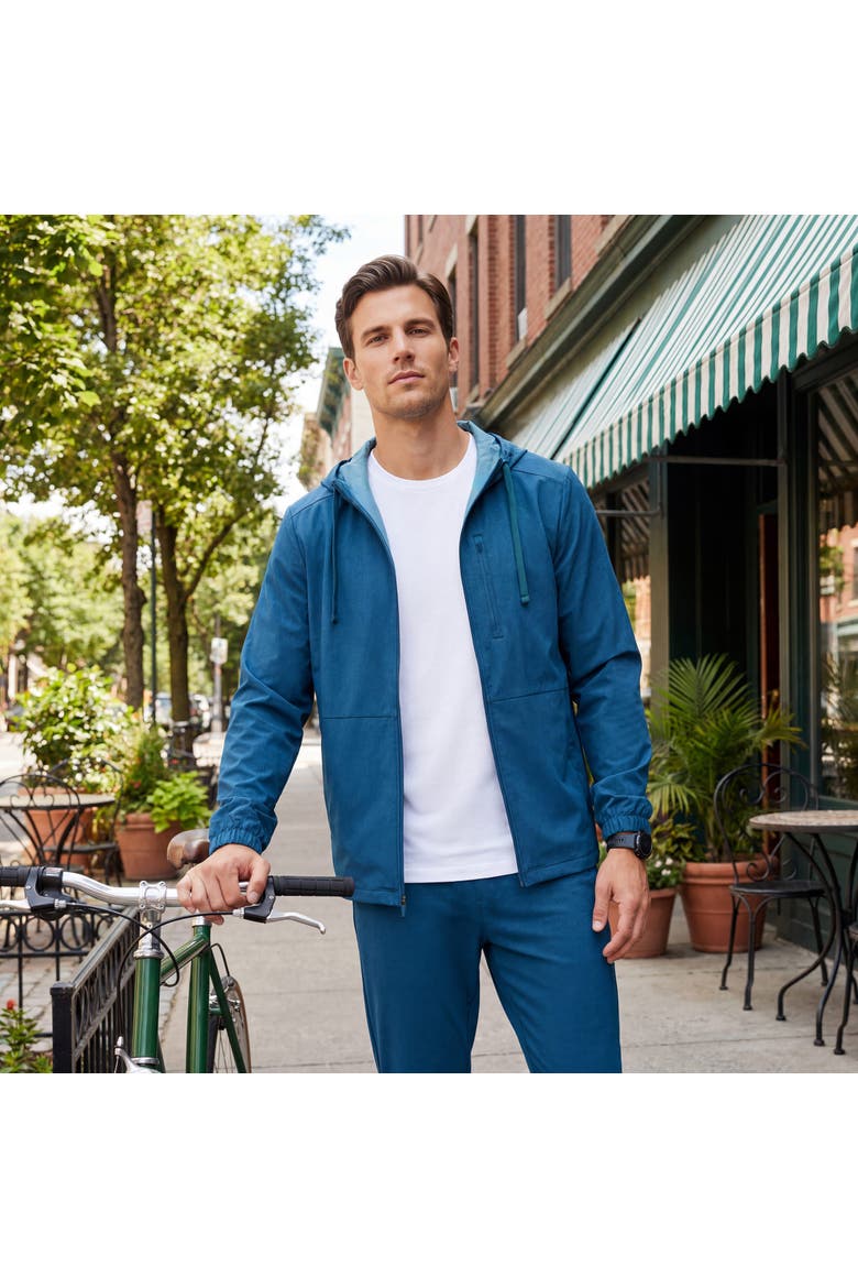 Clubhouse Range Hooded Jacket, Alternate, color, Pacific Blue