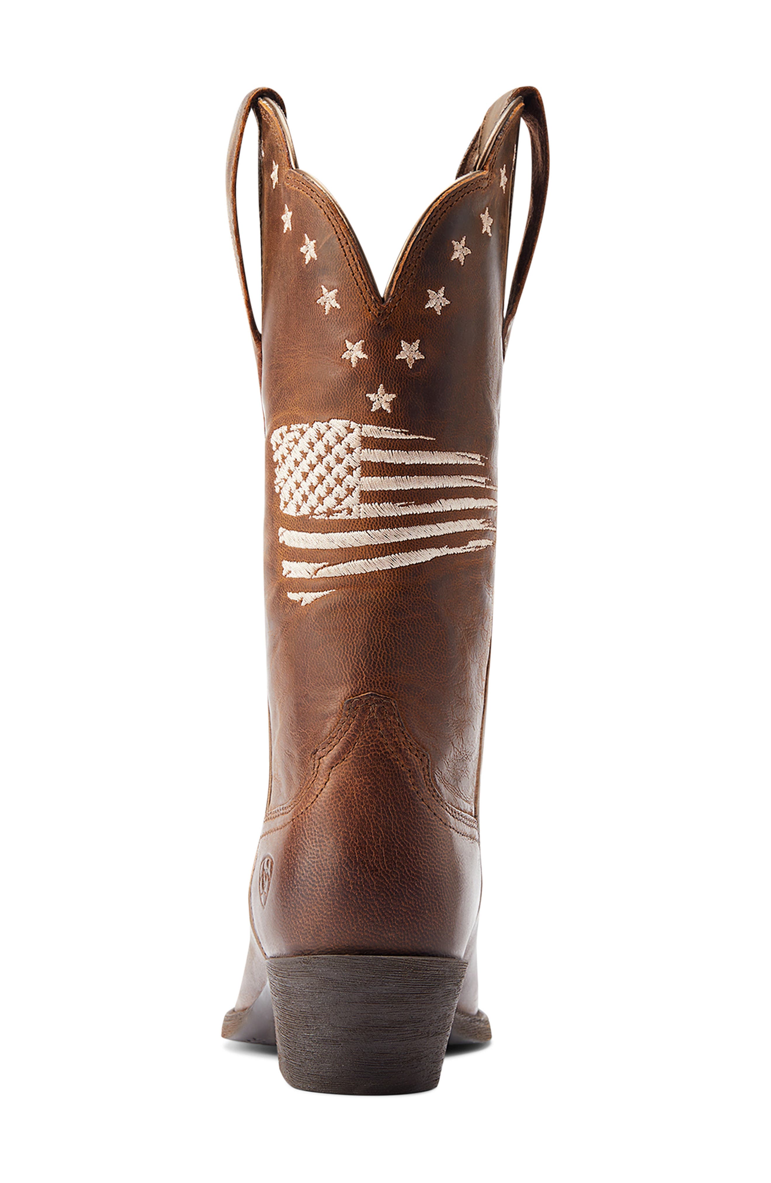 Ariat Heritage R-Toe Liberty Stretch Western Boot, Alternate, color, 