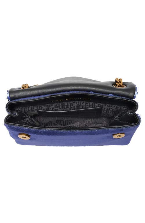 Kurt Geiger London Sequin Mini Brixton Crossbody Bag In Purple