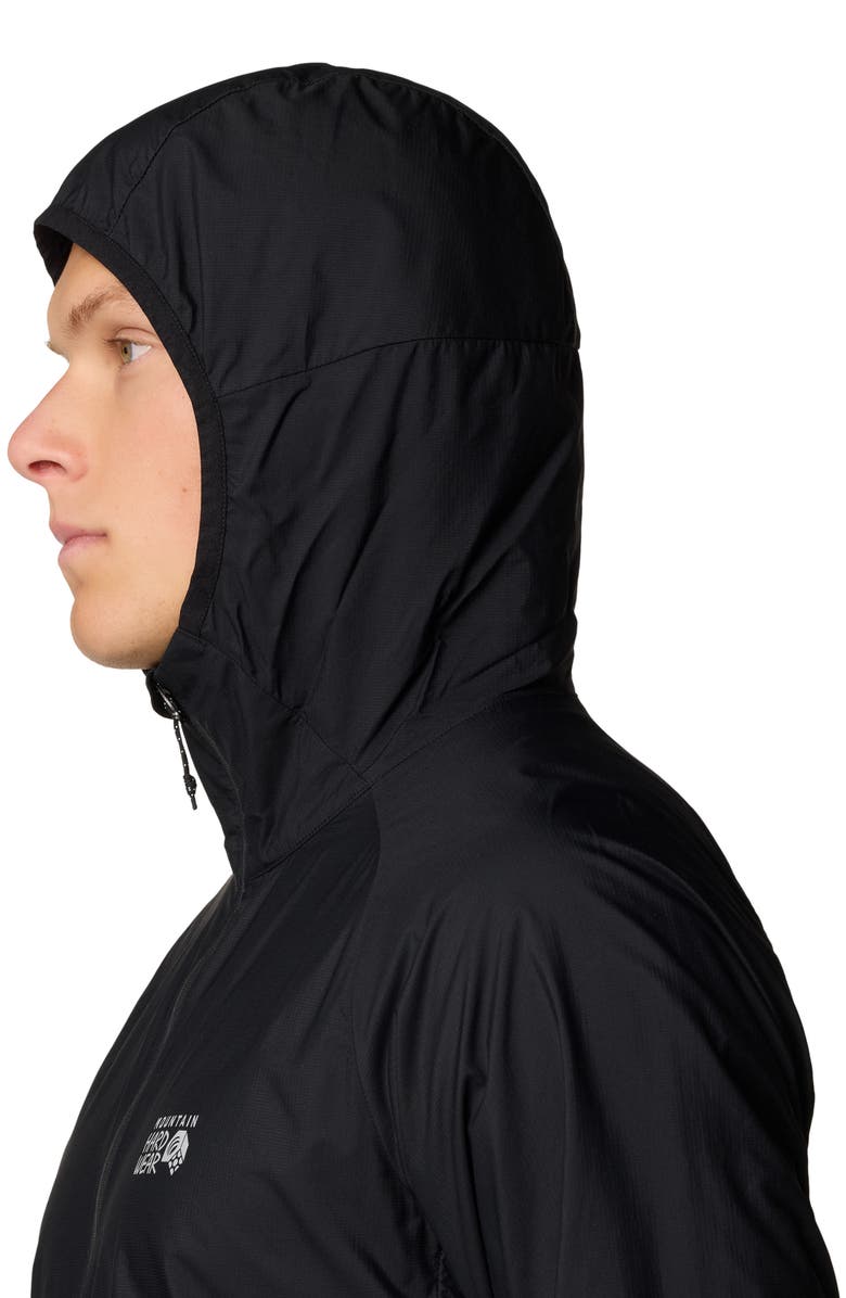 Mountain Hardwear Kor AirShell<sup>™</sup> Hooded Jacket, Alternate, color, Black