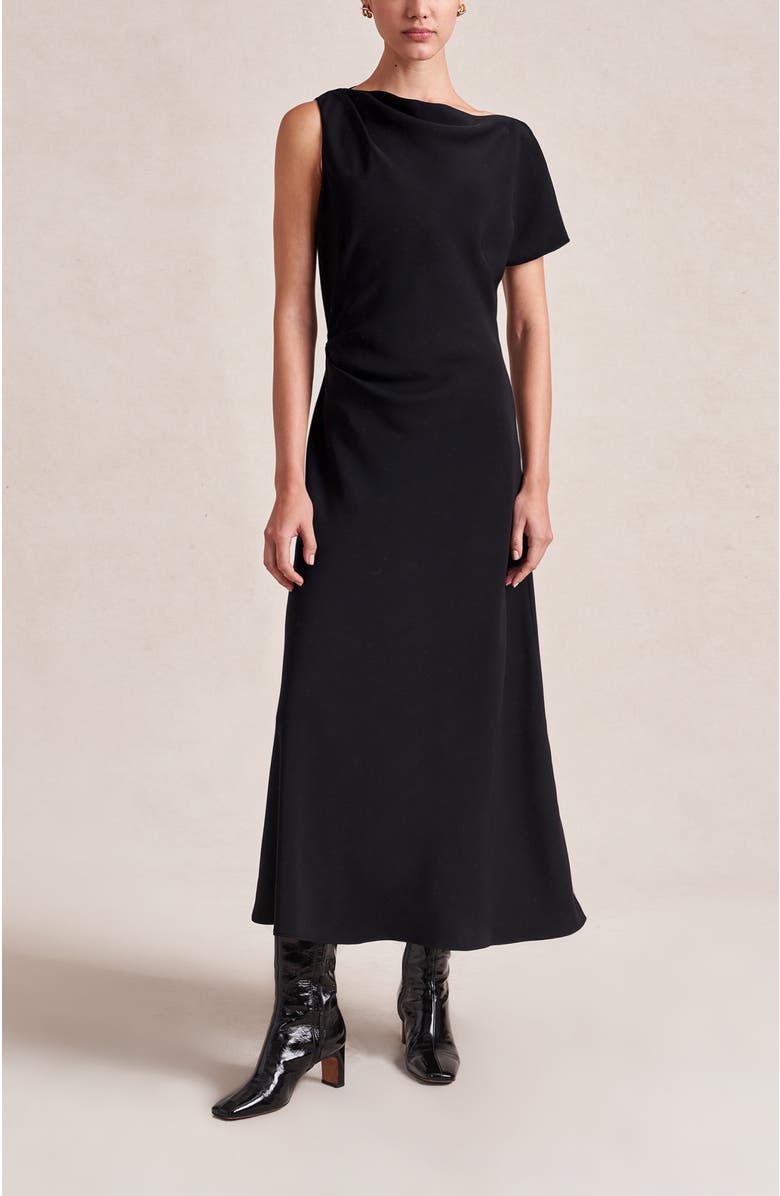 La Ligne Matte Moira Dress, Main, color, Black
