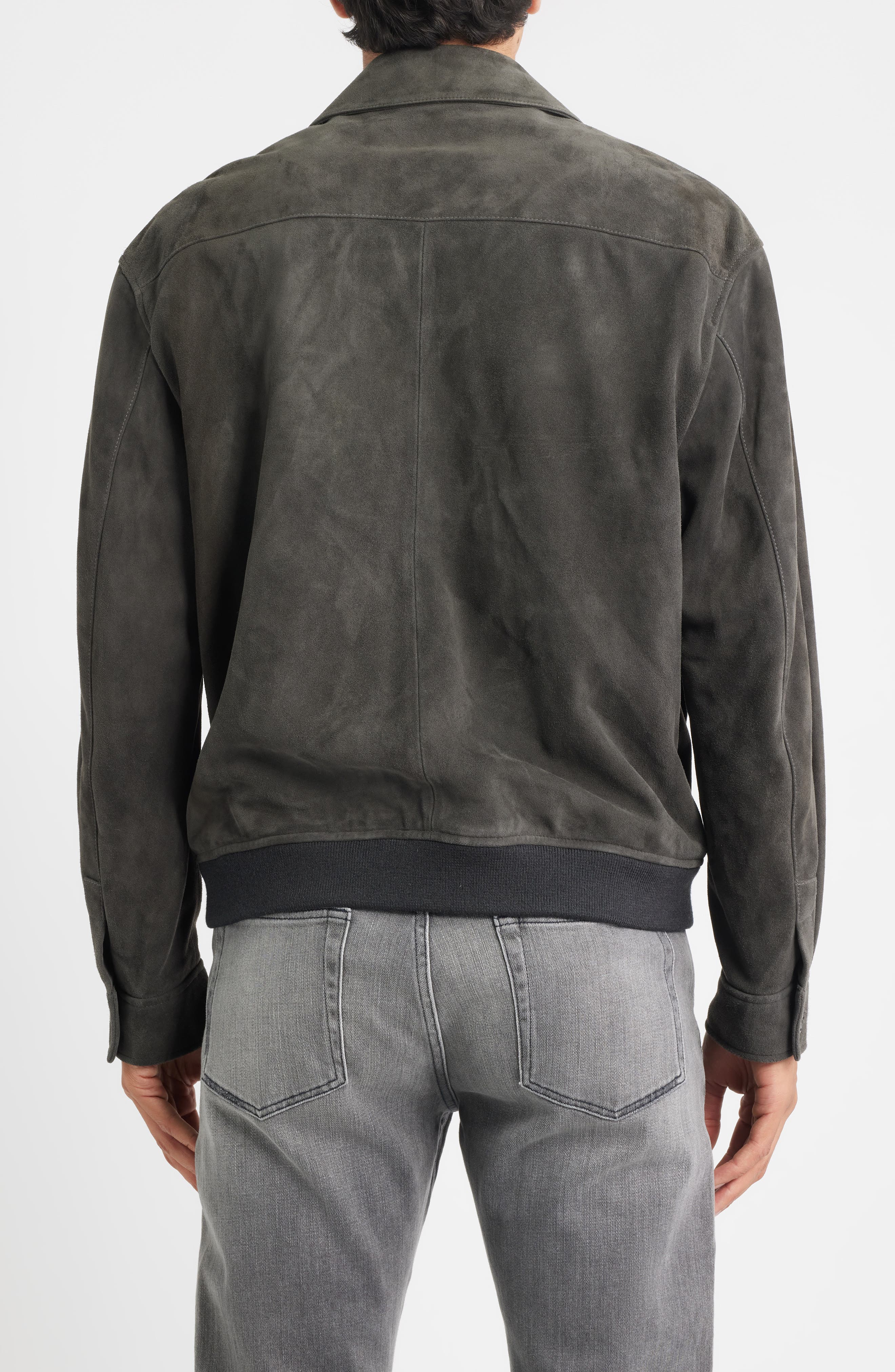Suede Bomber Jacket - image 2