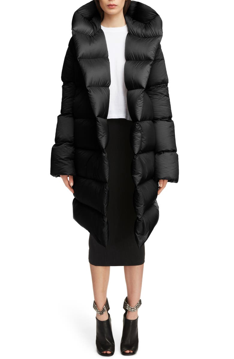 Rick Owens Down Fill Puffer Coat, Alternate, color,
