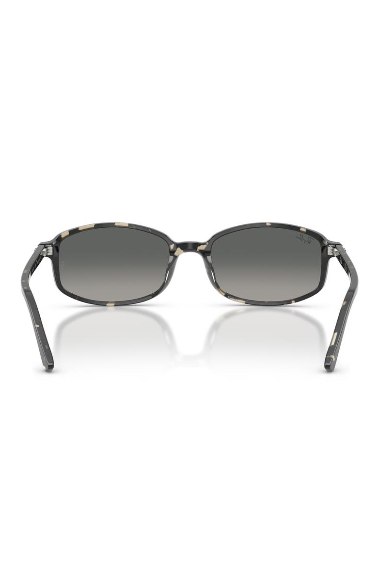 Sam 56mm Irregular Oval Sunglasses, Alternate, color, GREY HAVANA