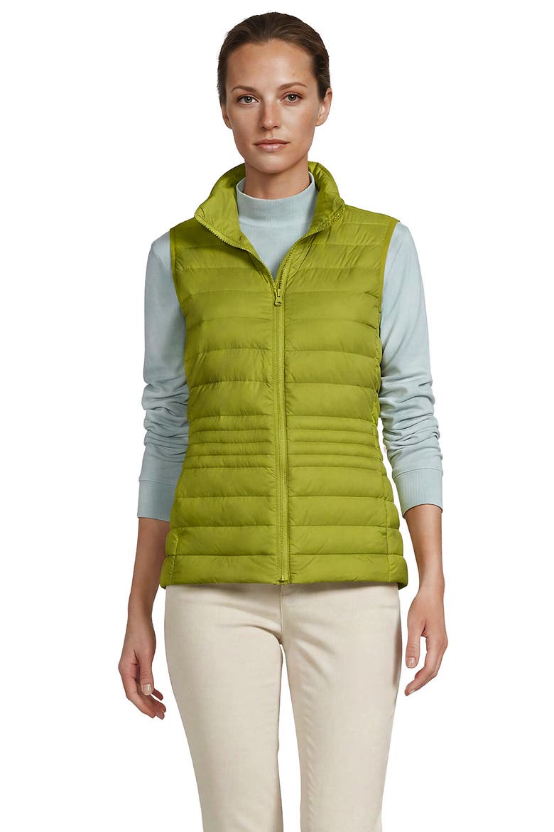 Wanderweight Packable Down Vest, Main, color, Chartreuse