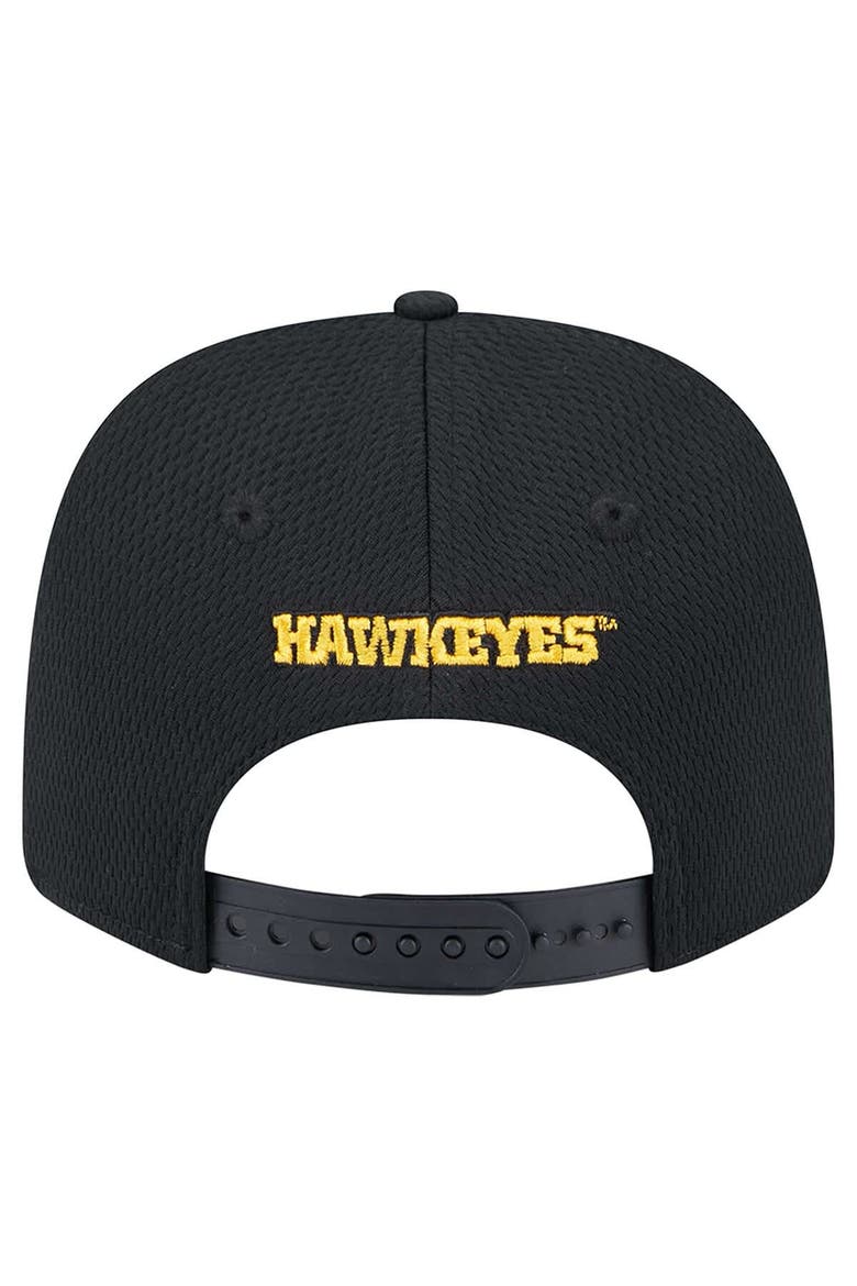 Men's New Era Black Iowa Hawkeyes COOLERA 9SEVENTY Rope Stretch-Snap Hat, Alternate, color, Black