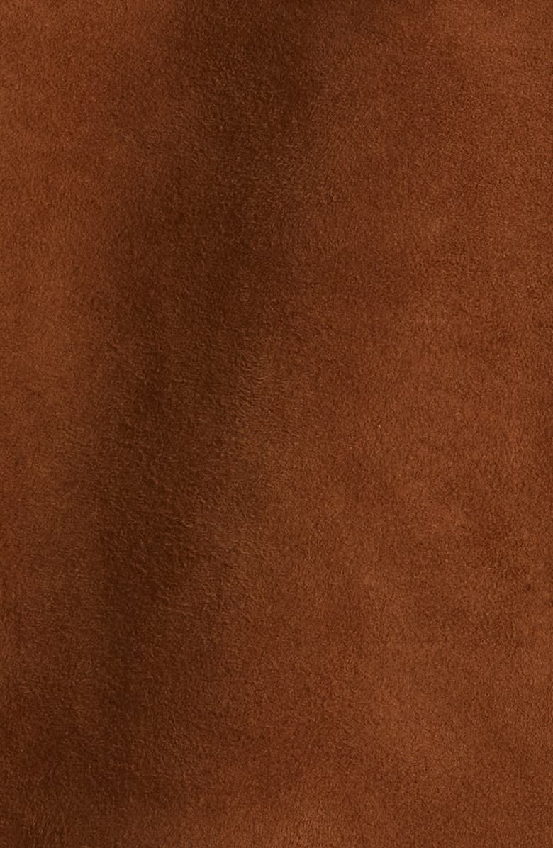 BOSS Markuedo Suede Jacket, Alternate, color, Medium Brown