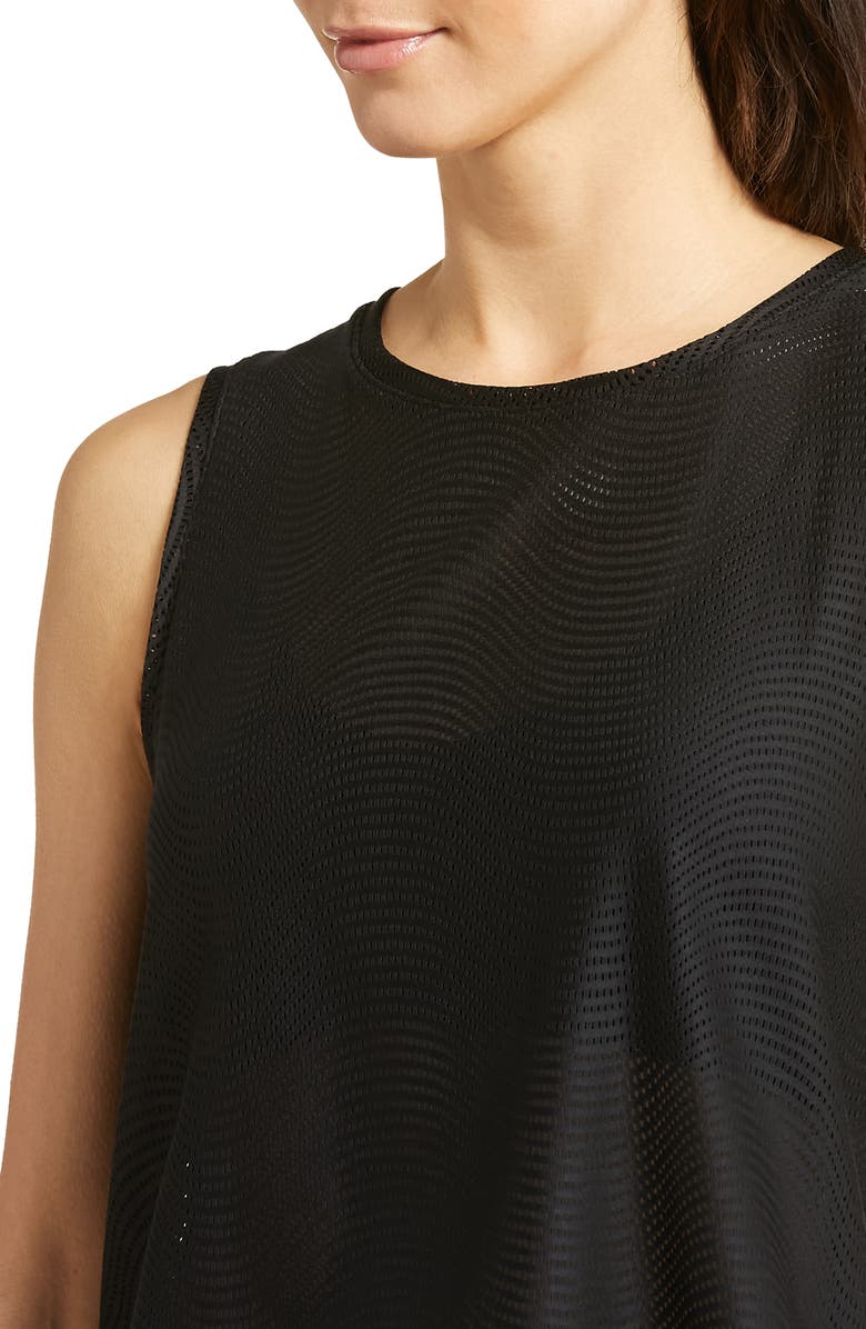 Zella Wave Mesh Crop Tank, Alternate, color, 