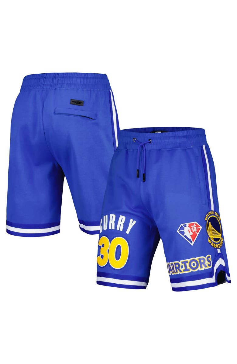 PRO STANDARD Men's Pro Standard Stephen Curry Royal Golden State Warriors Player Name & Number Shorts, Alternate, color, 