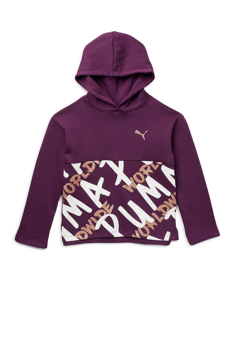 PUMA Tag Pack Fleece Pullover Hoodie, Main, color, 