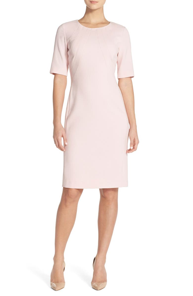 Eliza J Crepe Sheath Dress, Alternate, color, 