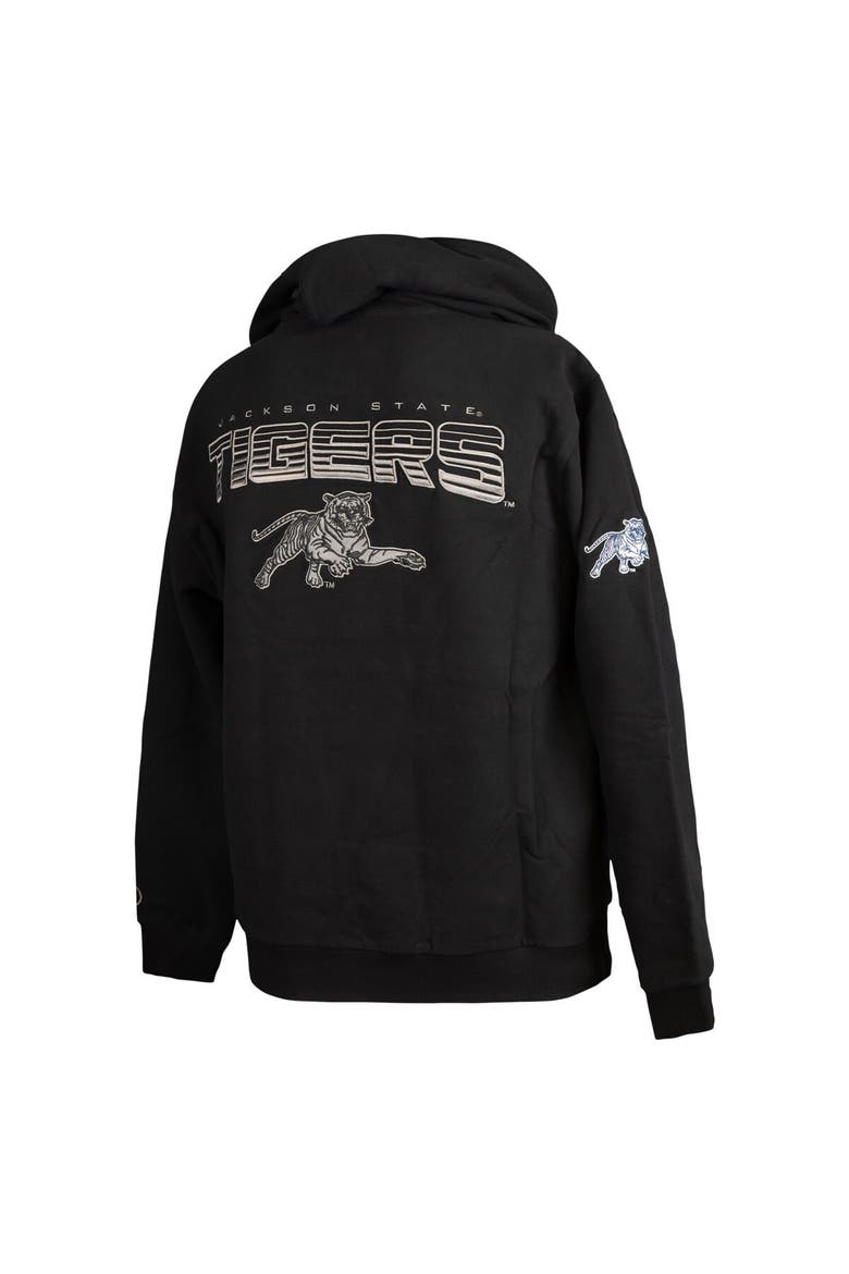 Men's FISLL  Black Jackson State Tigers Puff Print Sliced Pullover Hoodie, Alternate, color, Black
