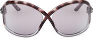 TOM FORD Bettina 68mm Oversize Butterfly Sunglasses
