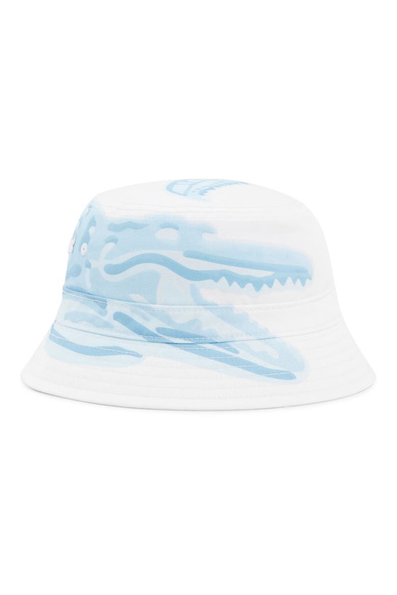 Print Bucket Hat, Main, color, WHITE