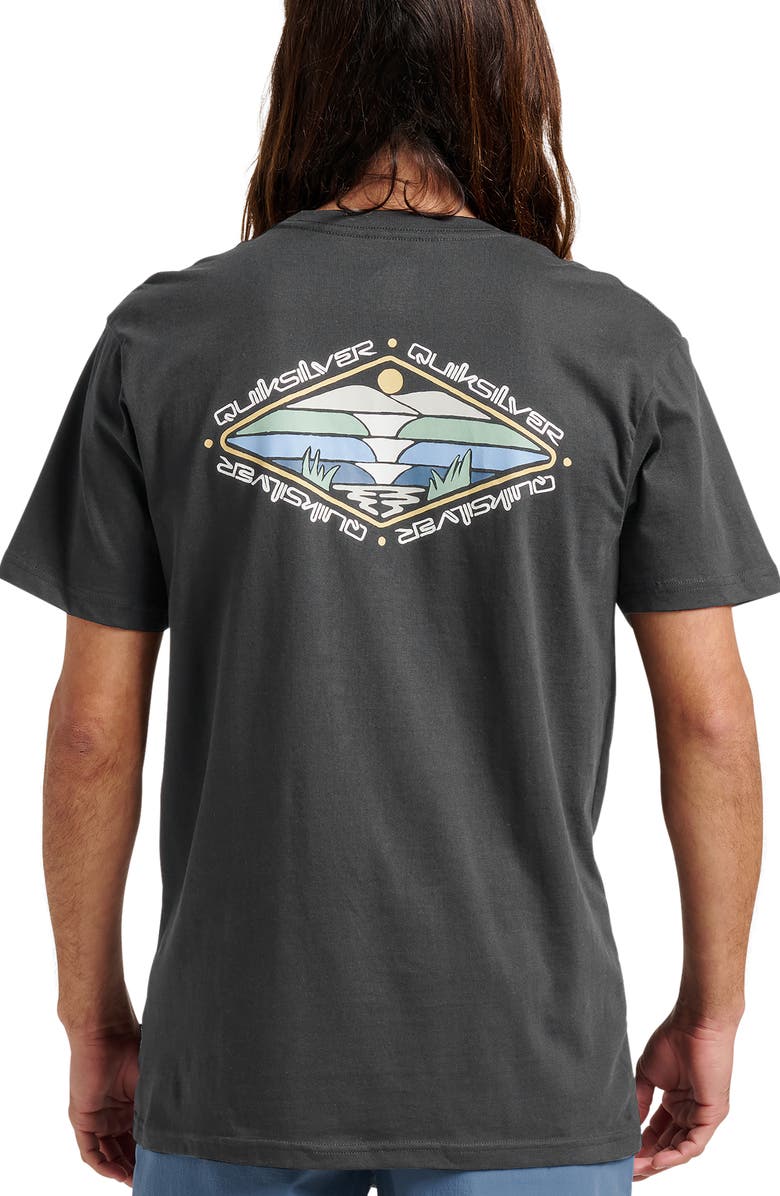 Quiksilver Peak Day Cotton Graphic T-Shirt, Alternate, color, 