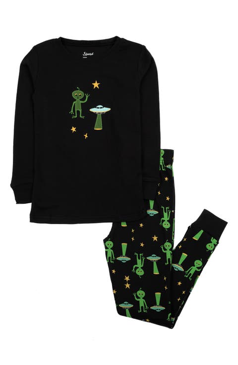 Kids Two-Piece Cotton Halloween Matching Family Pajamas, Fun Prints
