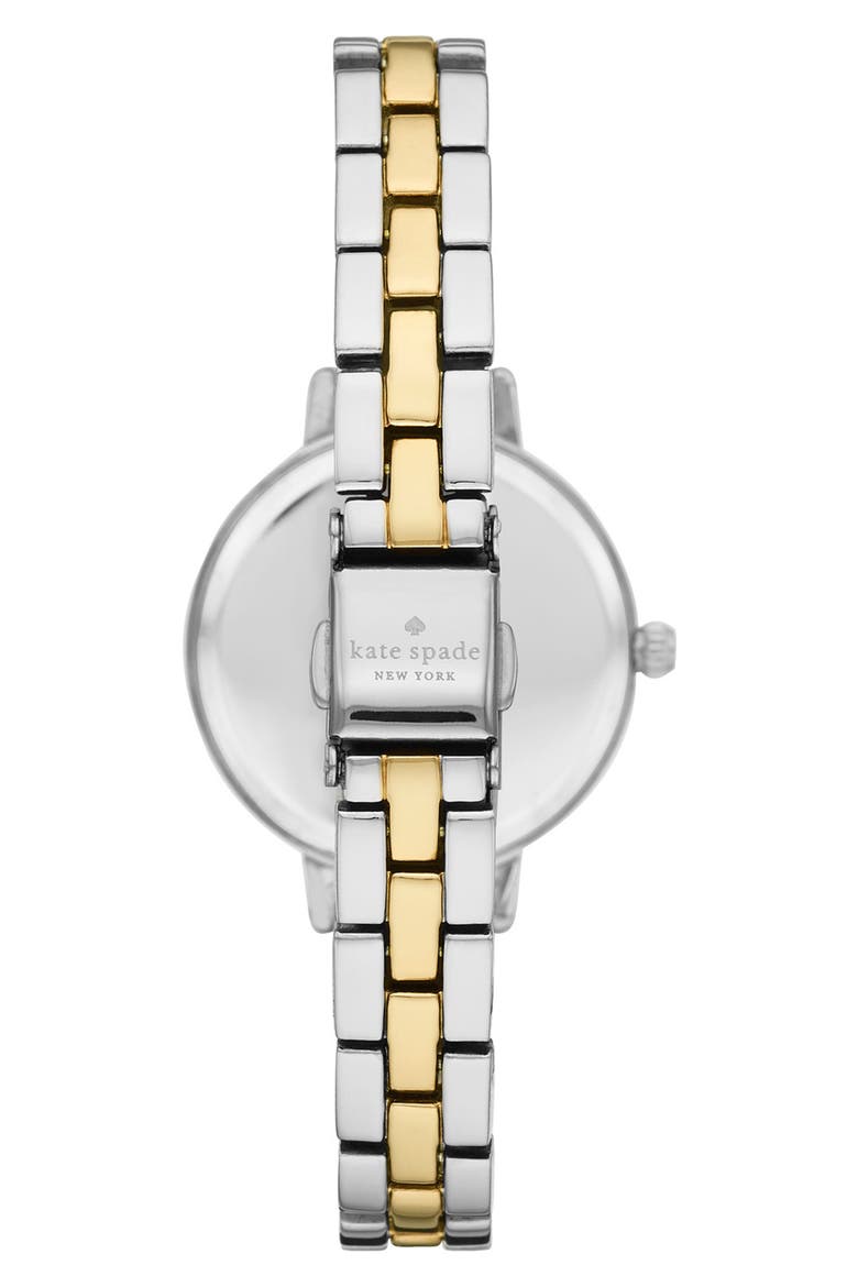 women's 3-hand two-tone bracelet watch, 30mm, Alternate, color, SILVER