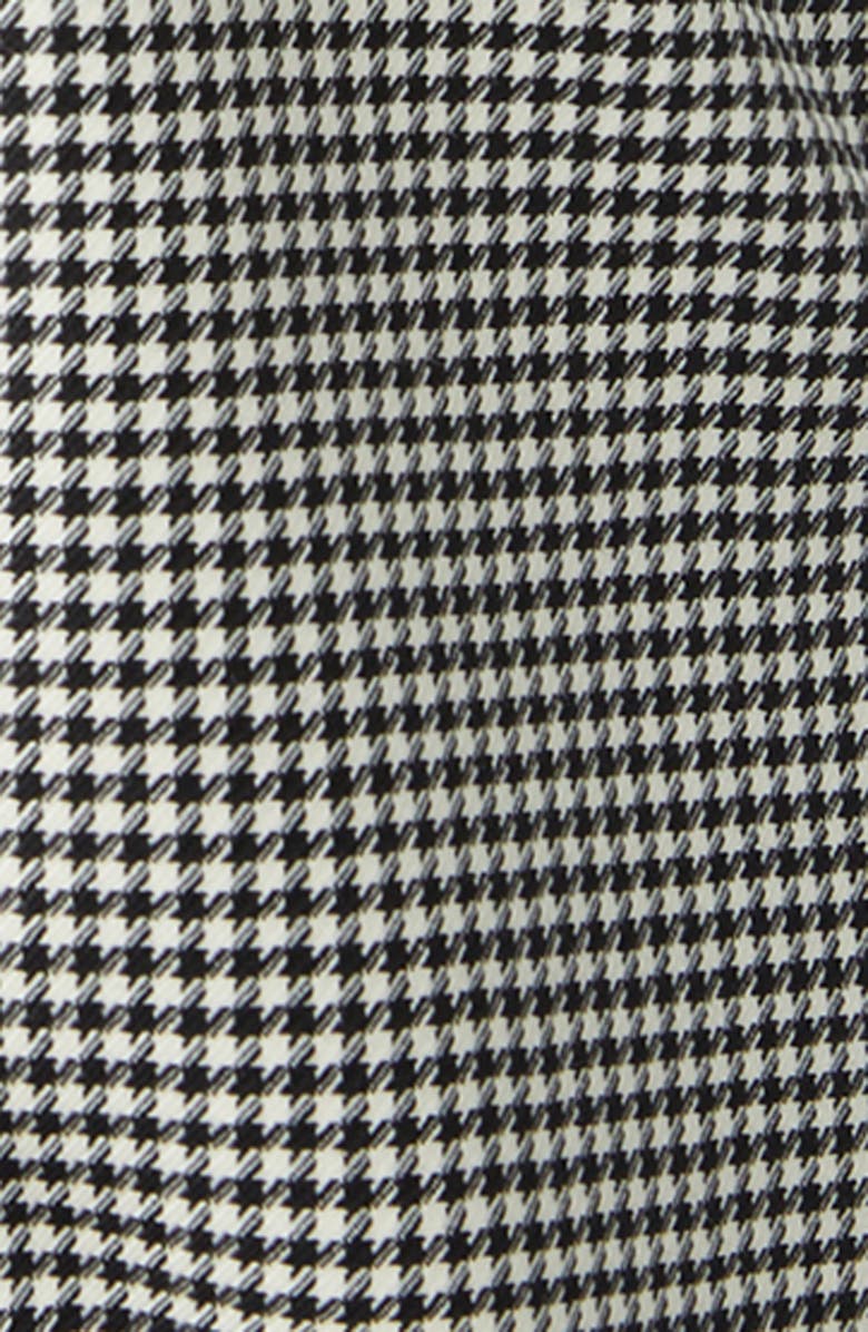 Marina Rinaldi Teglia Houndstooth Virgin Wool Twill Jacket, Alternate, color, Black/ White