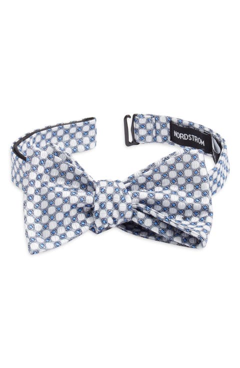 Polka Dot Silk Bow Tie
