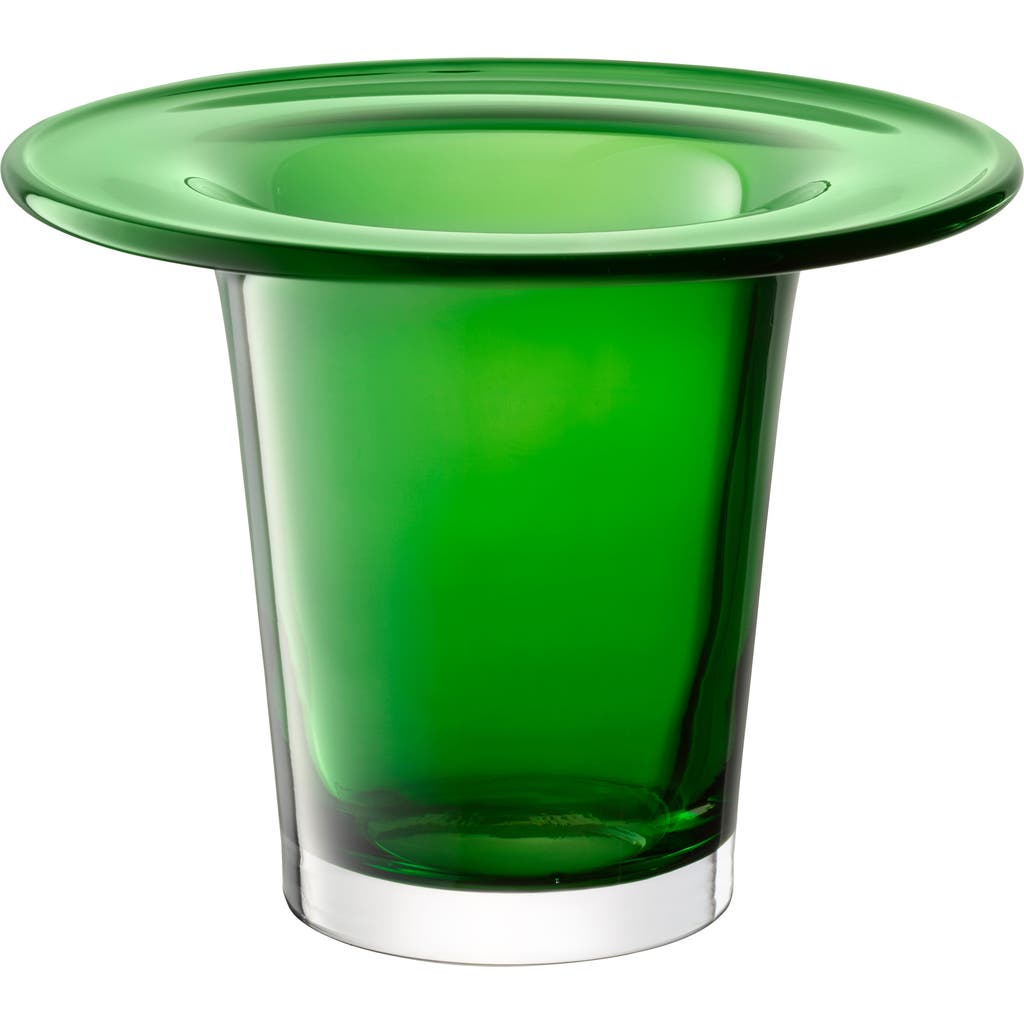 Lsa Victoria Glass Vase/lantern In Green
