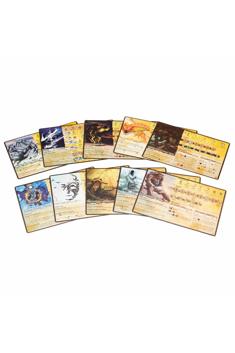 Spirit Island Jagged Earth Premium Foil Spirit Panels, Alternate, color, Multicolored