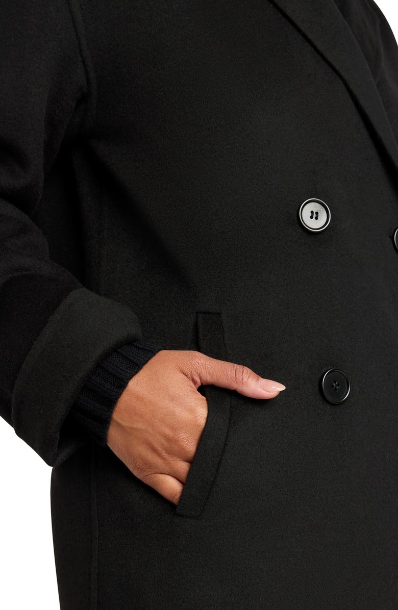 Splendid x @cellajaneblog Double Breasted Wool Blend Coat, Alternate, color, 
